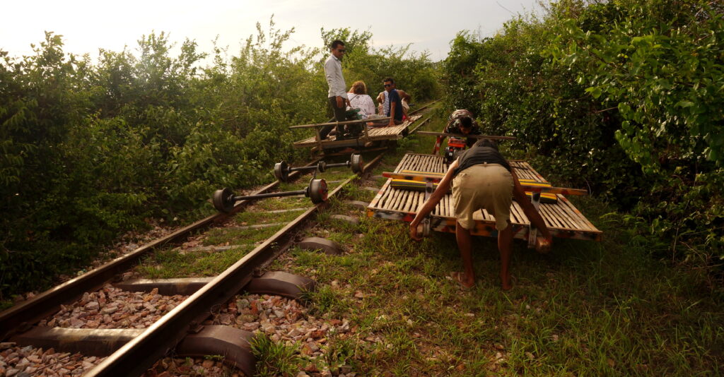 The Bamboo Train in Battambang