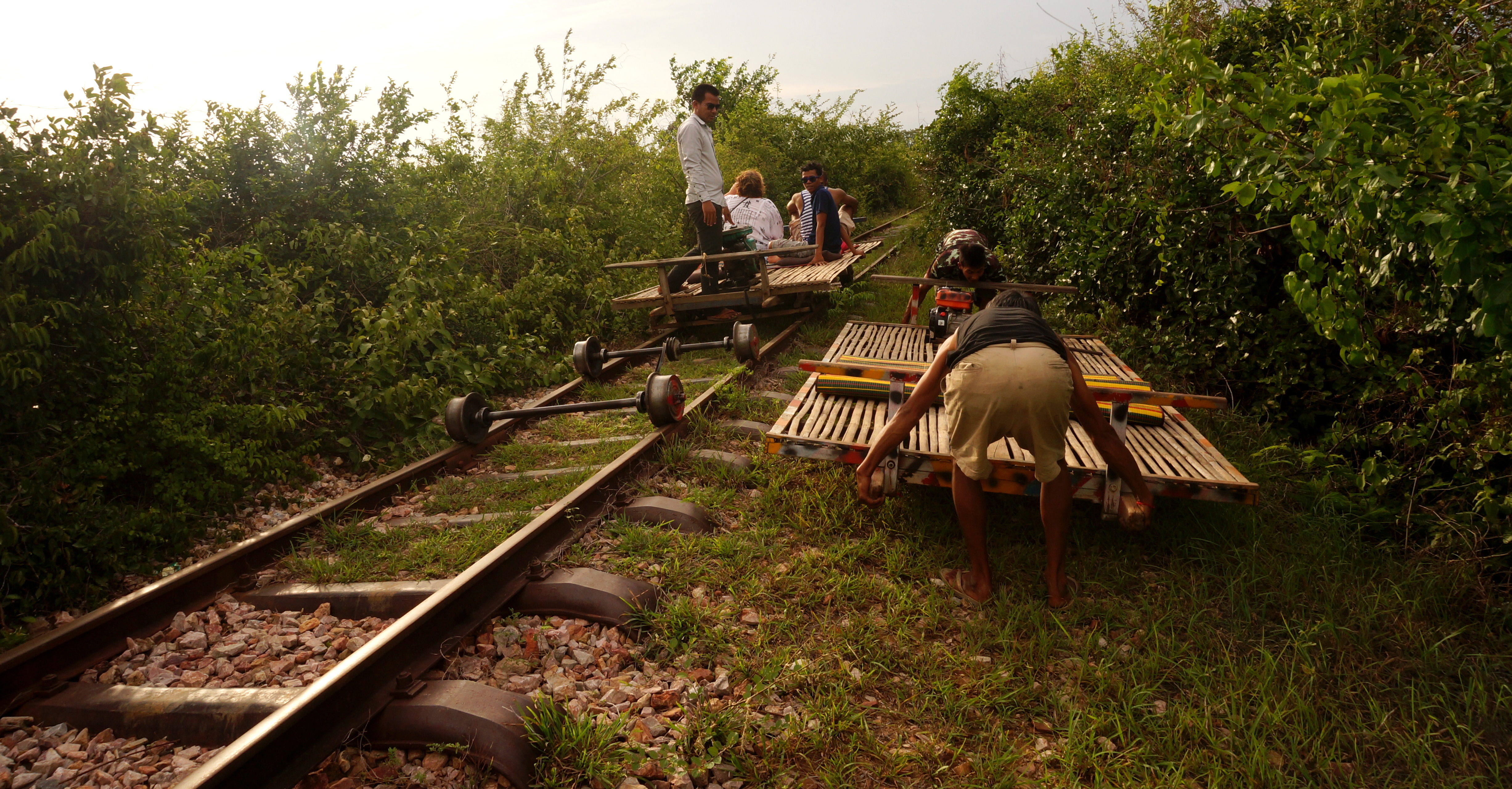 The Bamboo Train in Battambang
