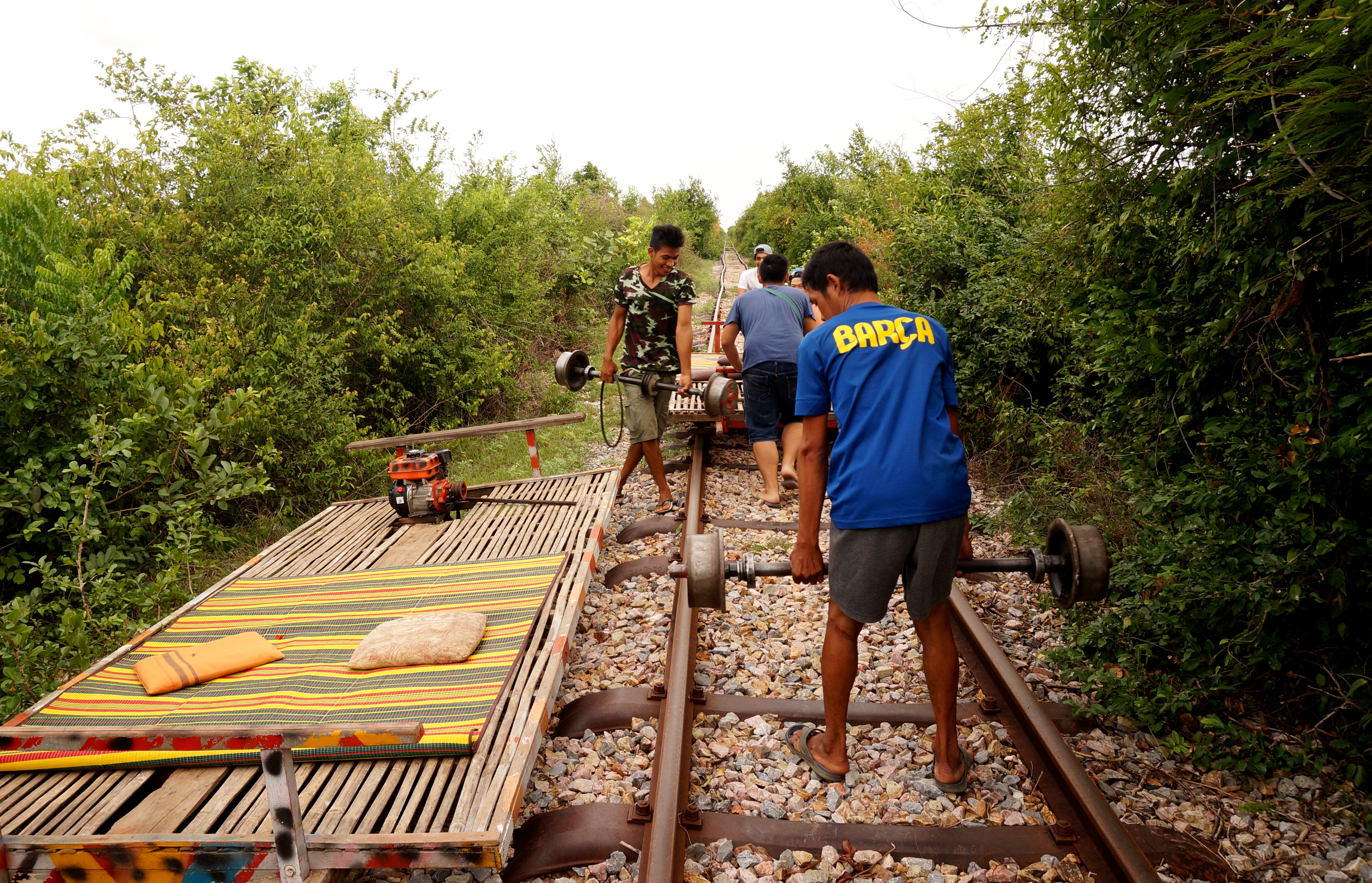 The Bamboo Train in Battambang